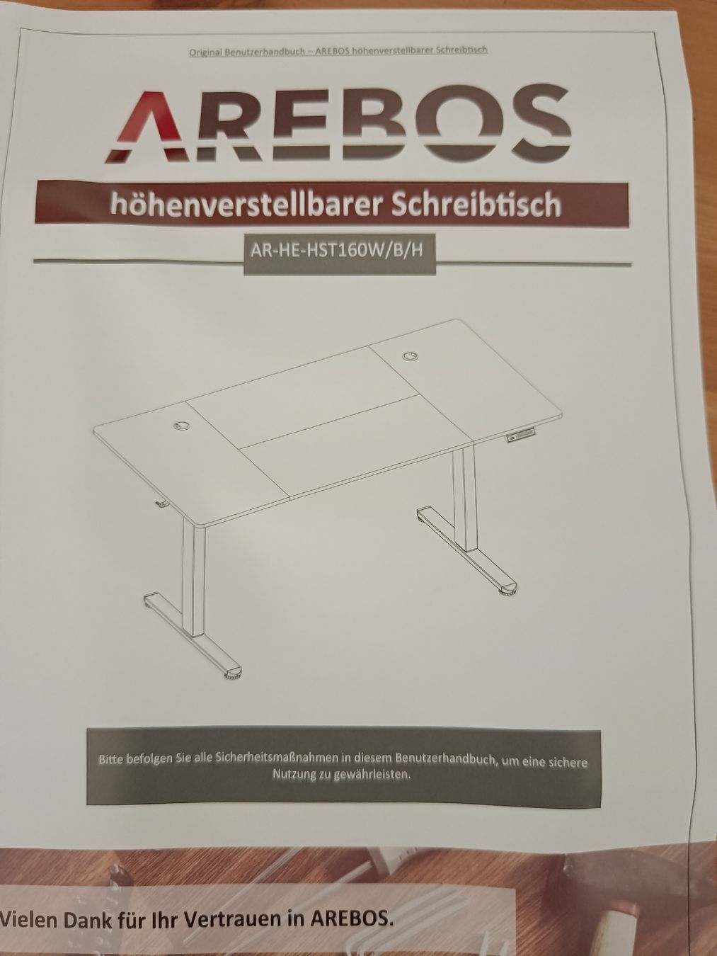 Scrivanie: Höhenverstellbarer Schreibtisch – Nuovo e nell'imballaggio originale da Rufi venduto da tui_g6y2