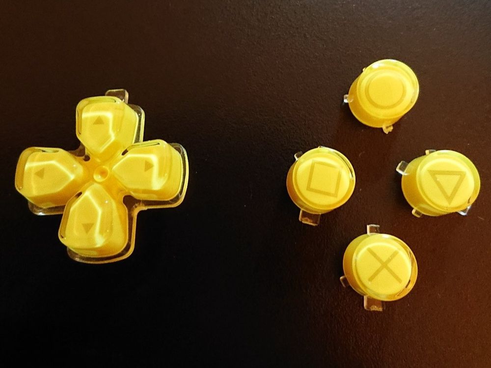 Playstation 5 PS5 - Ersatz Buttons & D Pad Kreuz - Gelb (Neu und ...