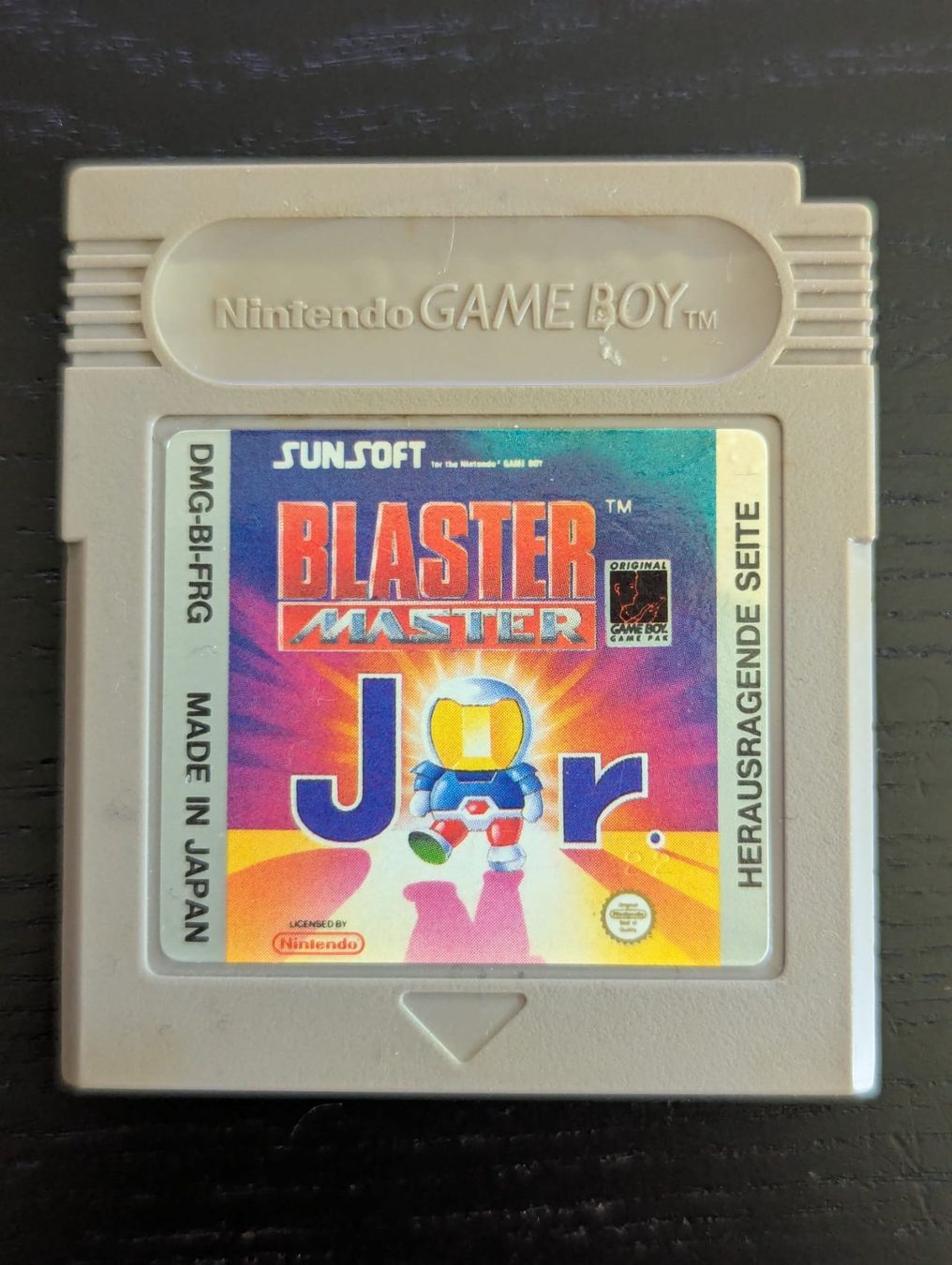 Nintendo Giochi: Blaster Master Jr. (Nintendo Gameboy) – Usato da Winterthur venduto da Eyeflea_Market