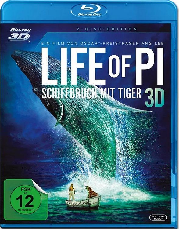 Life of Pi - Schiffbruch mit Tiger [3D & 2D Blu-ray + DVD] | Kaufen auf ...