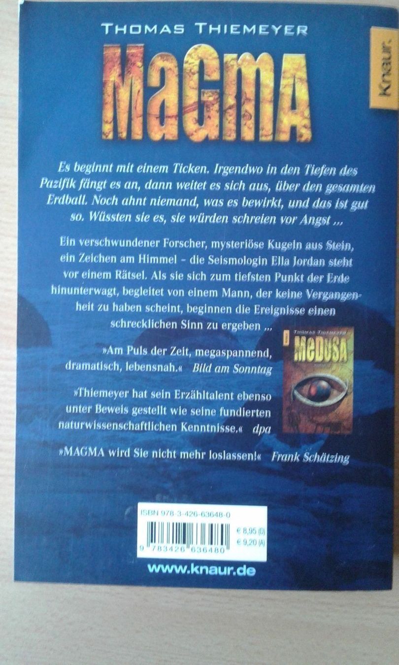 Libri: Thomas Thiemeyer Magma – Usato da Basel venduto da Alacant 2