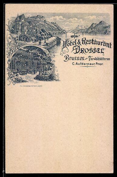 Cartoline postali: Litho Brunnen am Vierwaldstättersee, Ho – Usato da Berlin venduto da bartko-reher