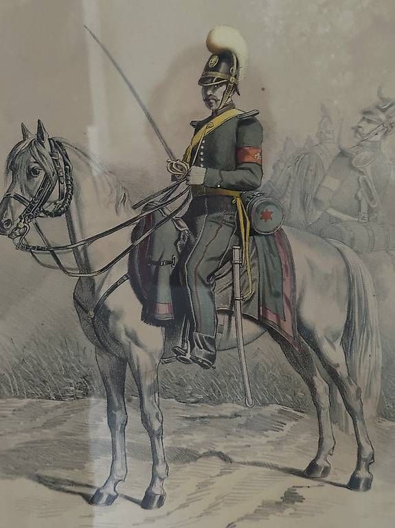 Grafica & Litografie: Schweizerische Armee, Cavalerie, Lithographie – Usato da Allschwil venduto da JosefK04 1