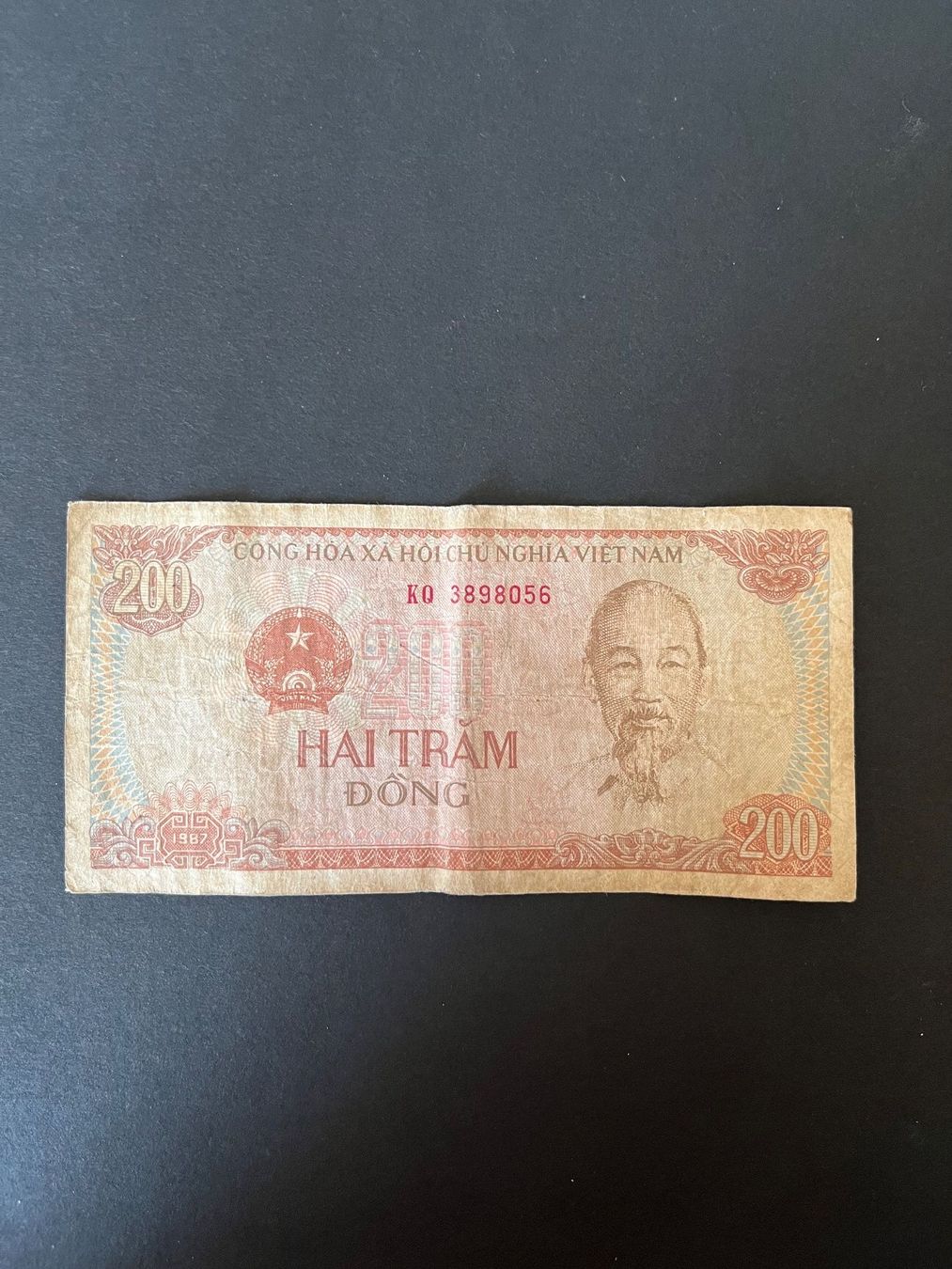 Banconote: Vietnamesische 200-Dong-Banknote 1987 – Usato da bern venduto da lea_9ttc