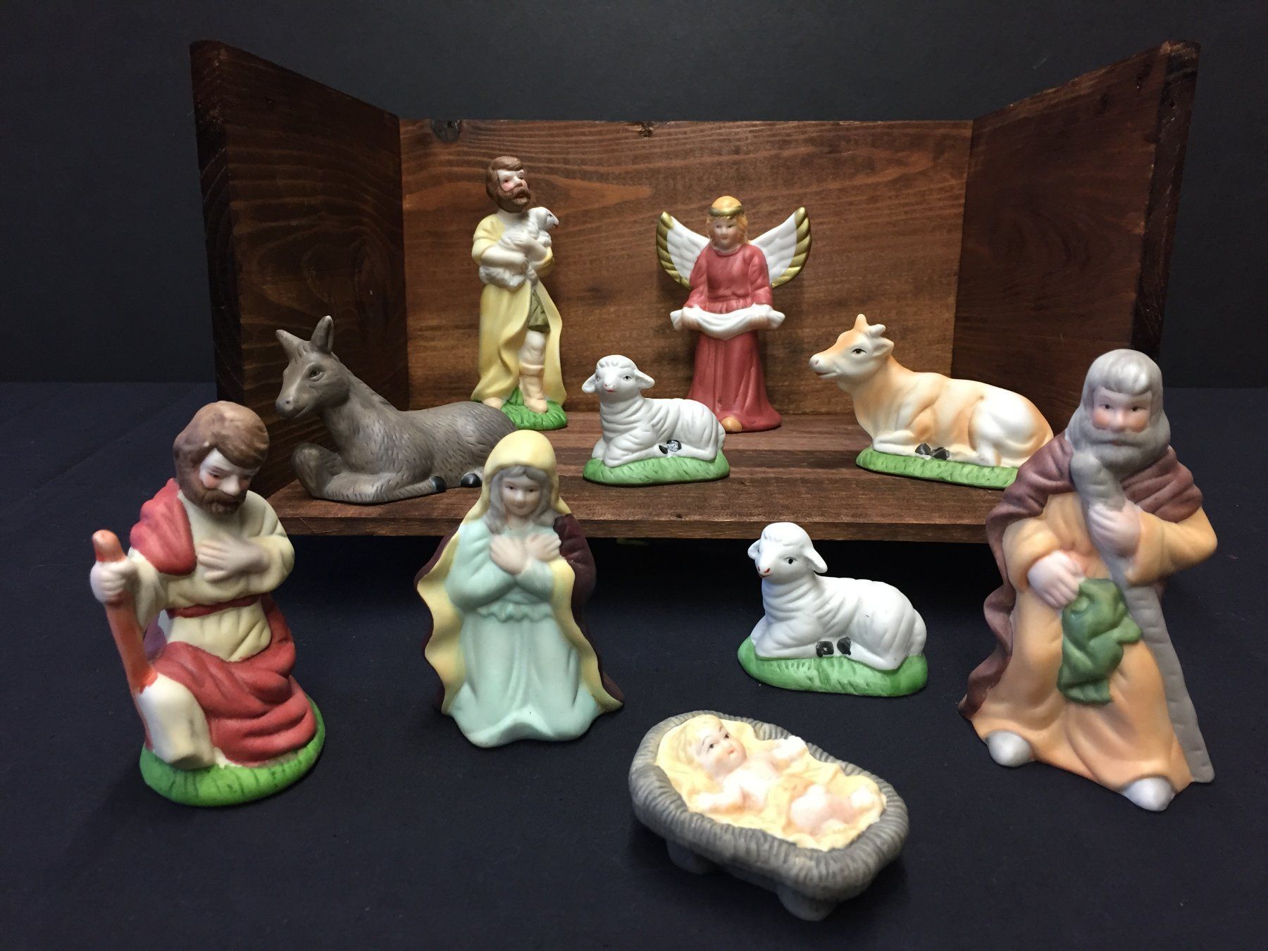 Statuette: 10 Vintage Krippenfigur – Usato da Schaffhausen venduto da vintageville 8