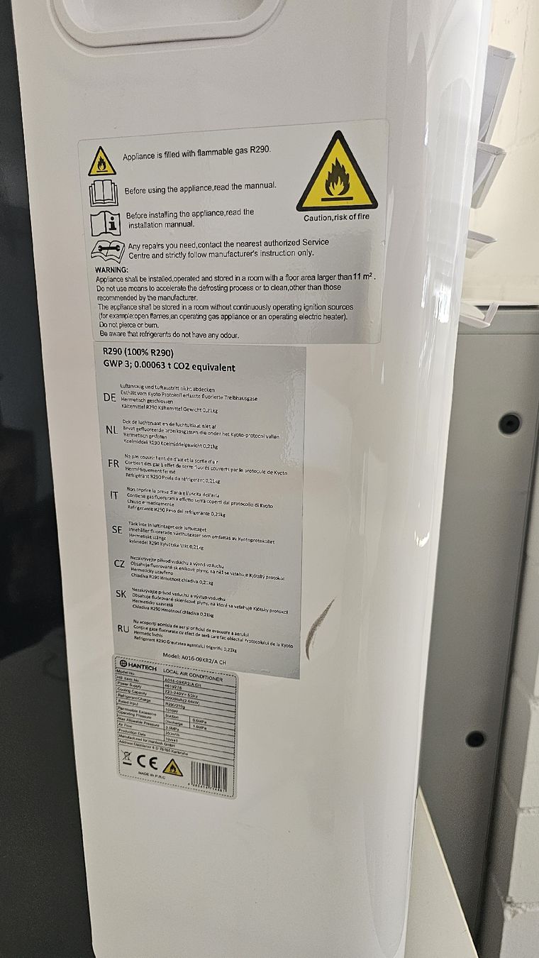 Climatiseurs: HANTECH Mobile Klimagerät weiss  – D'occasion à Emmenbrücke par Express_LU 2