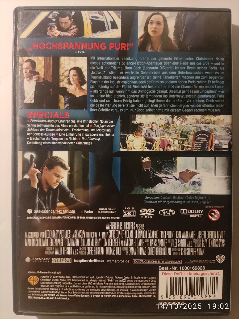 Tous les DVDs: Inception – D'occasion à Basel par Alacant 1