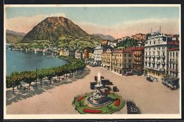 Lugano, Quai, Fontana Bossi e Monte S. S