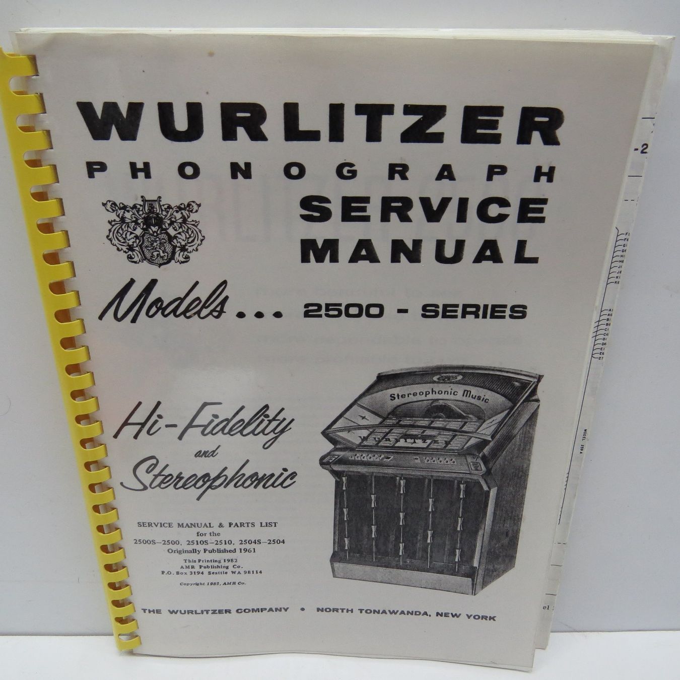 Wurlitzer Jukebox: WURLITZER-MANUAL – Usato da Oberlunkhofen venduto da Paco1 4