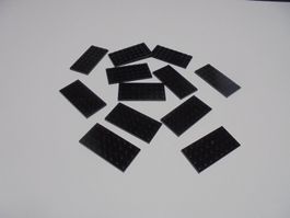 LEGO - 12 - SCHWARZE - PLÄTTLI - 8 X 4