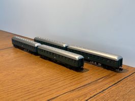 *e909:  4 DB Eisenbahnwagen  (Spur N)