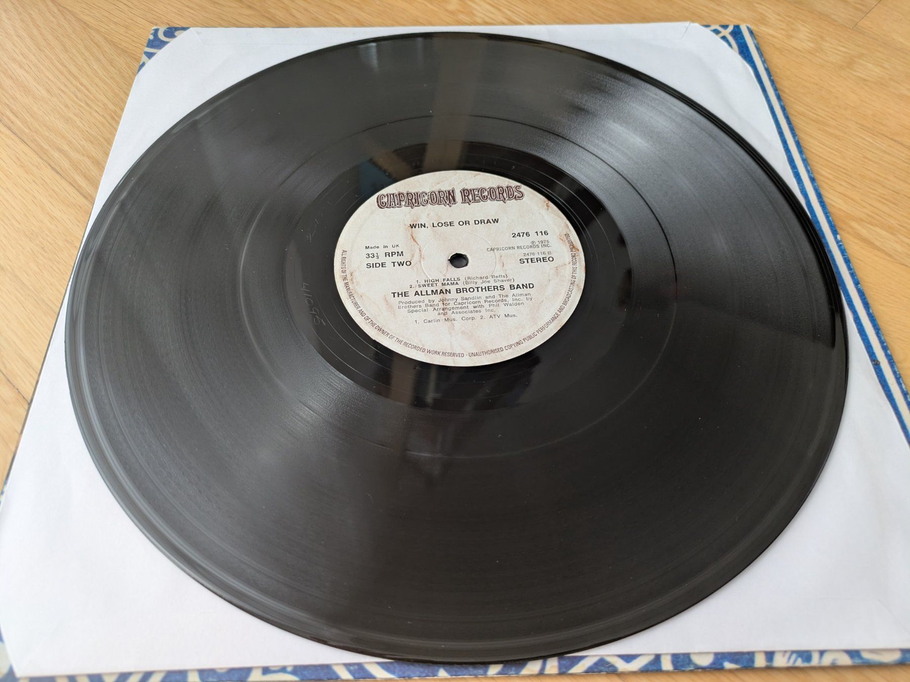 Dischi in vinile: Allman Brothers Band Win, Lose or Draw Gatefold LP – Usato da Dübendorf venduto da PanzerGeneral 3
