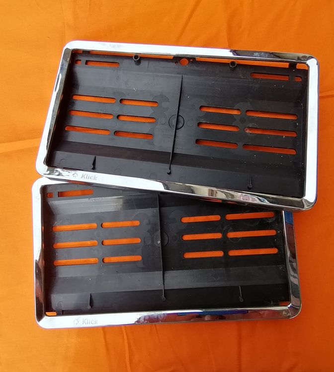 2 Stk. Autonummer Halter Swissklick Hochformat 1