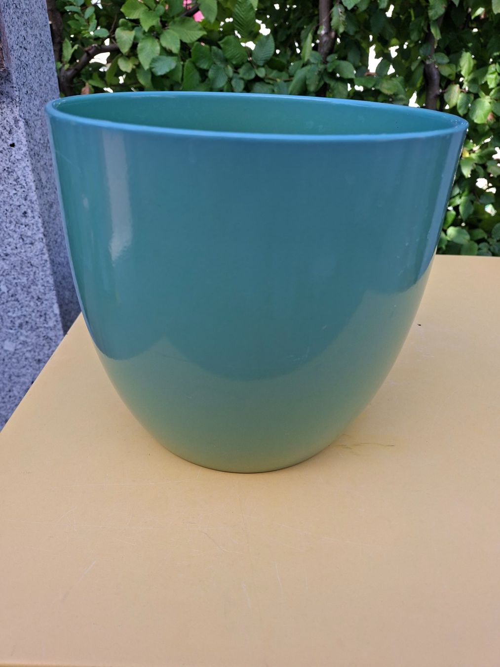 Pots de fleurs: Blumentopf grün Ton glasiert – D'occasion à Ehrendingen par CHMEX 6