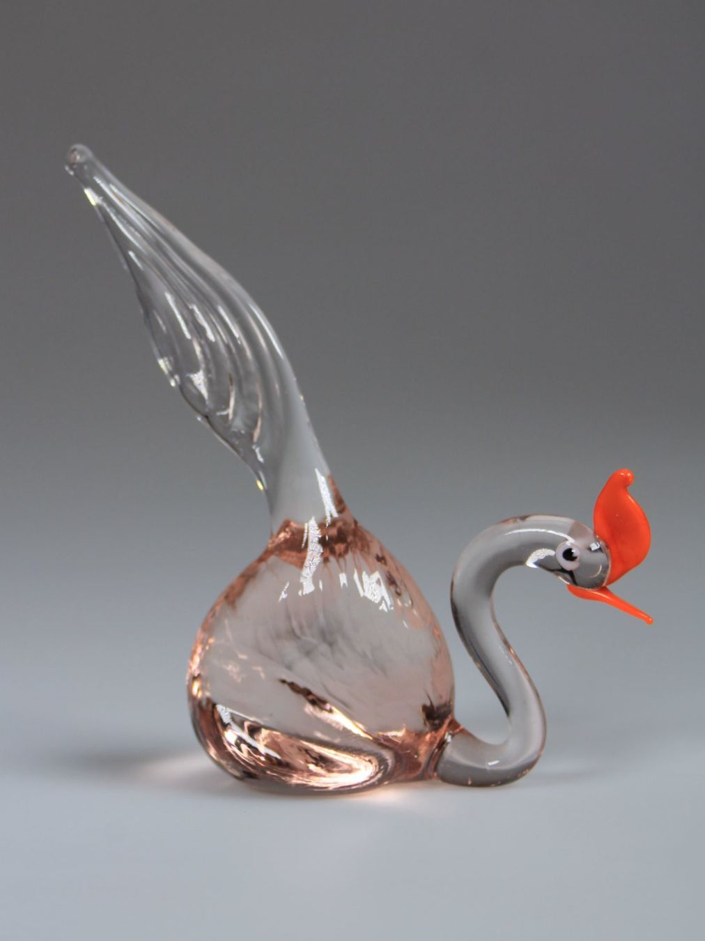 Murano Figurines: Murano Glas Schwan rosa – D'occasion à Basel par IRMAundFRED 1