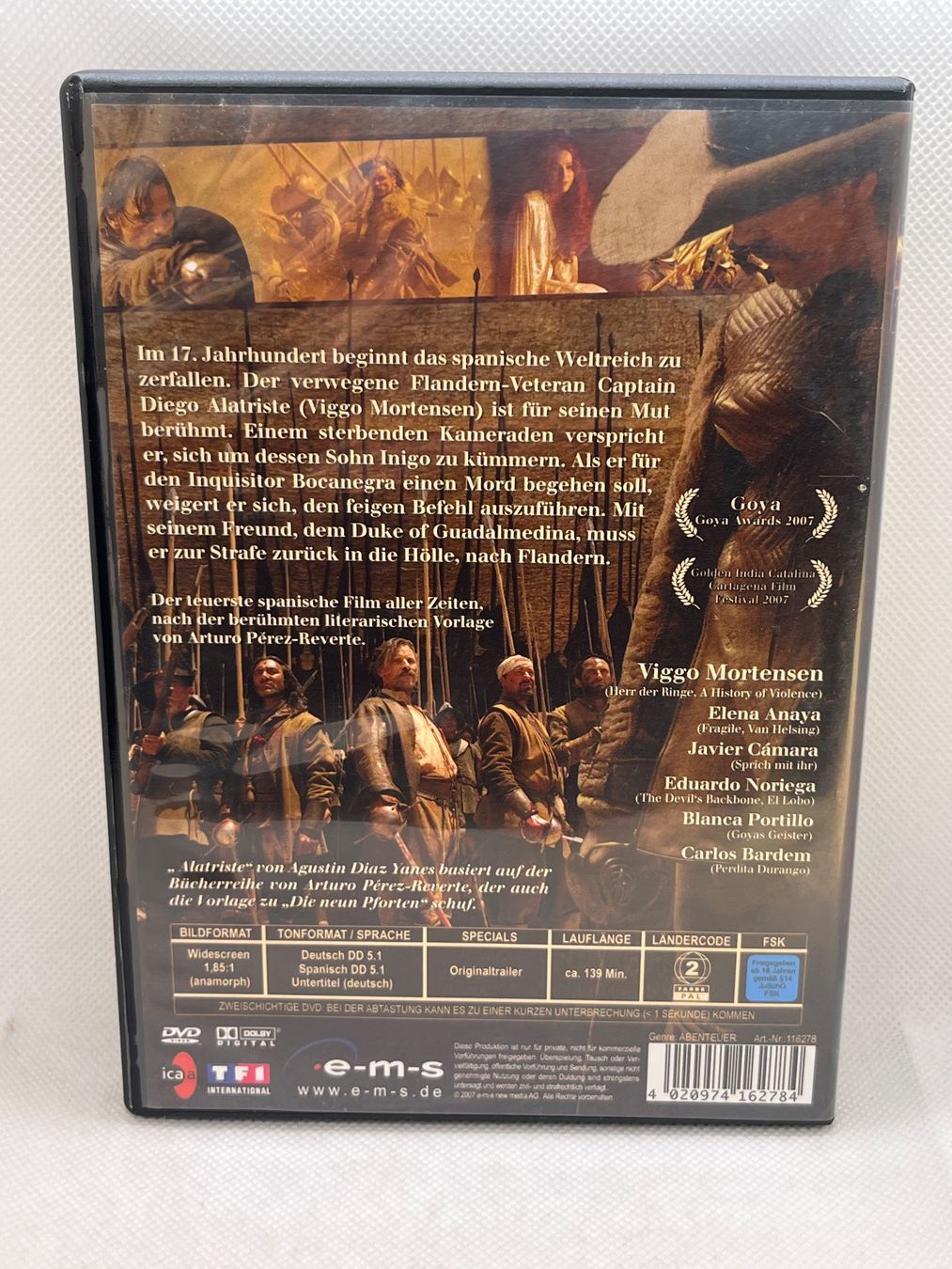 Tutti i DVDs: Alatriste DVD - Viggo Mortensen – Usato da Hinterkappelen venduto da Kim1992 1