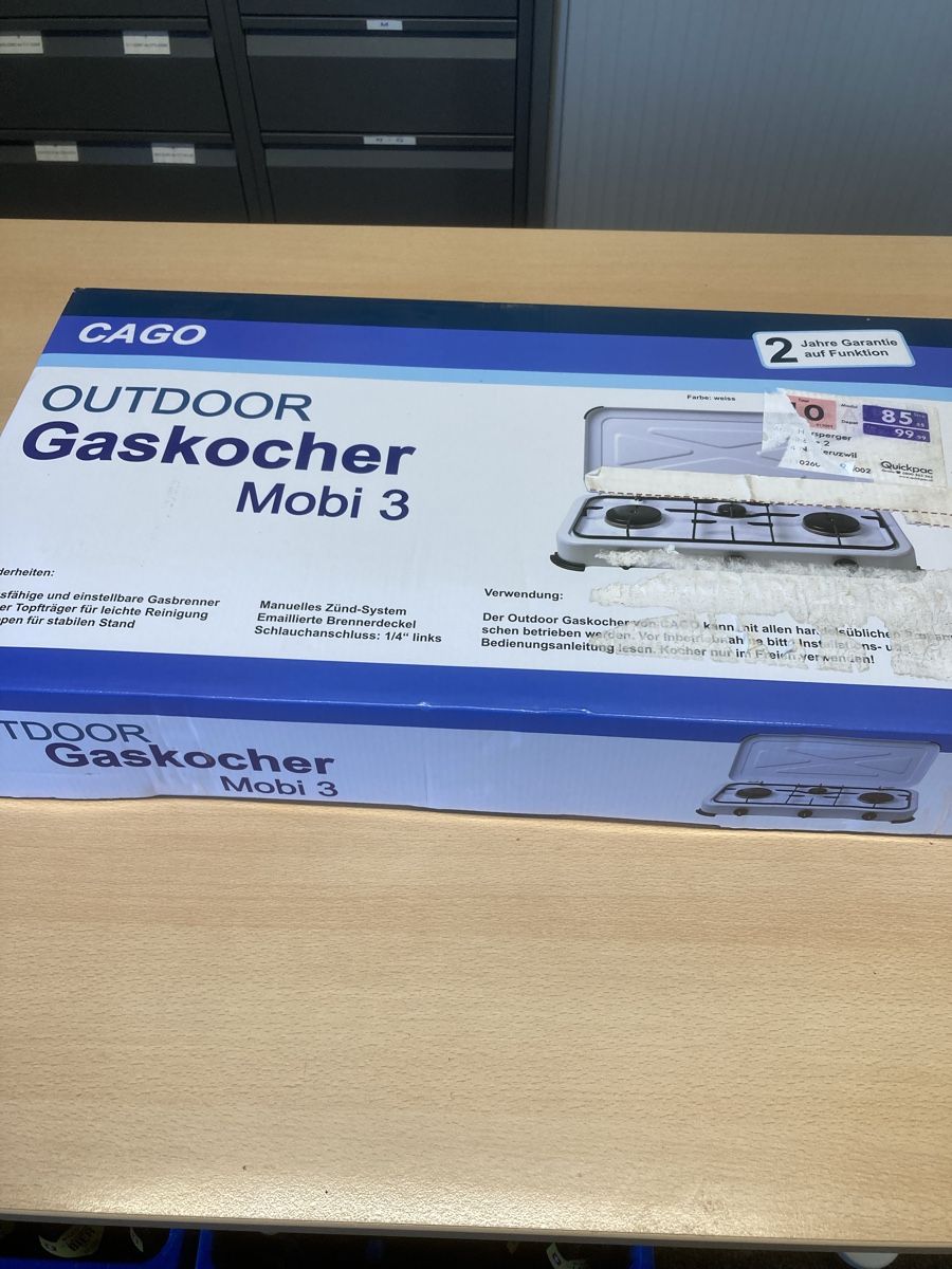 Cucine complete: Camping Gaskocher – Nuovo e nell'imballaggio originale da Niederuzwil venduto da Miami1999