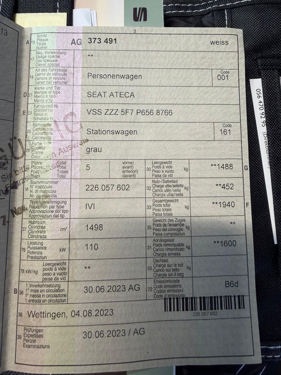 Seat Automobili: Seat Ateca 2023 25tkm Unfallfahrzeug – Difettoso da Belp venduto da Pat_csl7 9