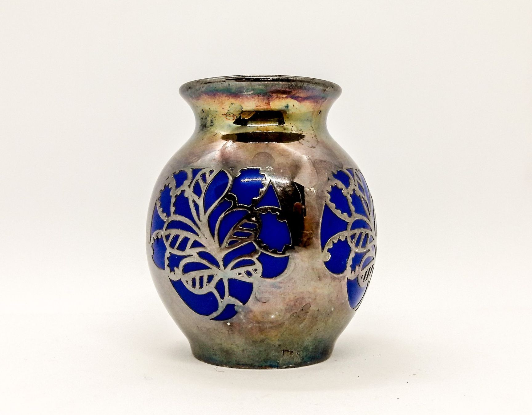 Thomas Vasi & Recipienti: Thomas Art deco mini Vase Silberauflage silver overlay – Usato da Tavannes venduto da Brocashop 4