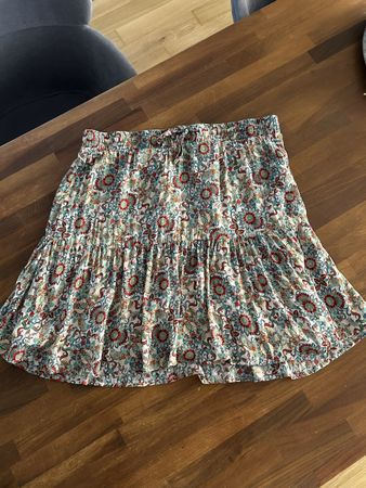 NILE Atelier Sommerrock Stufenrock 100% Viskose Gr. L 