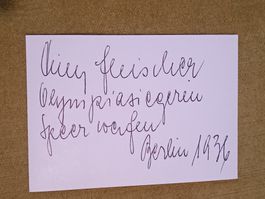 Tilly Fleischer - Olympia Gold 1936 - handsignier