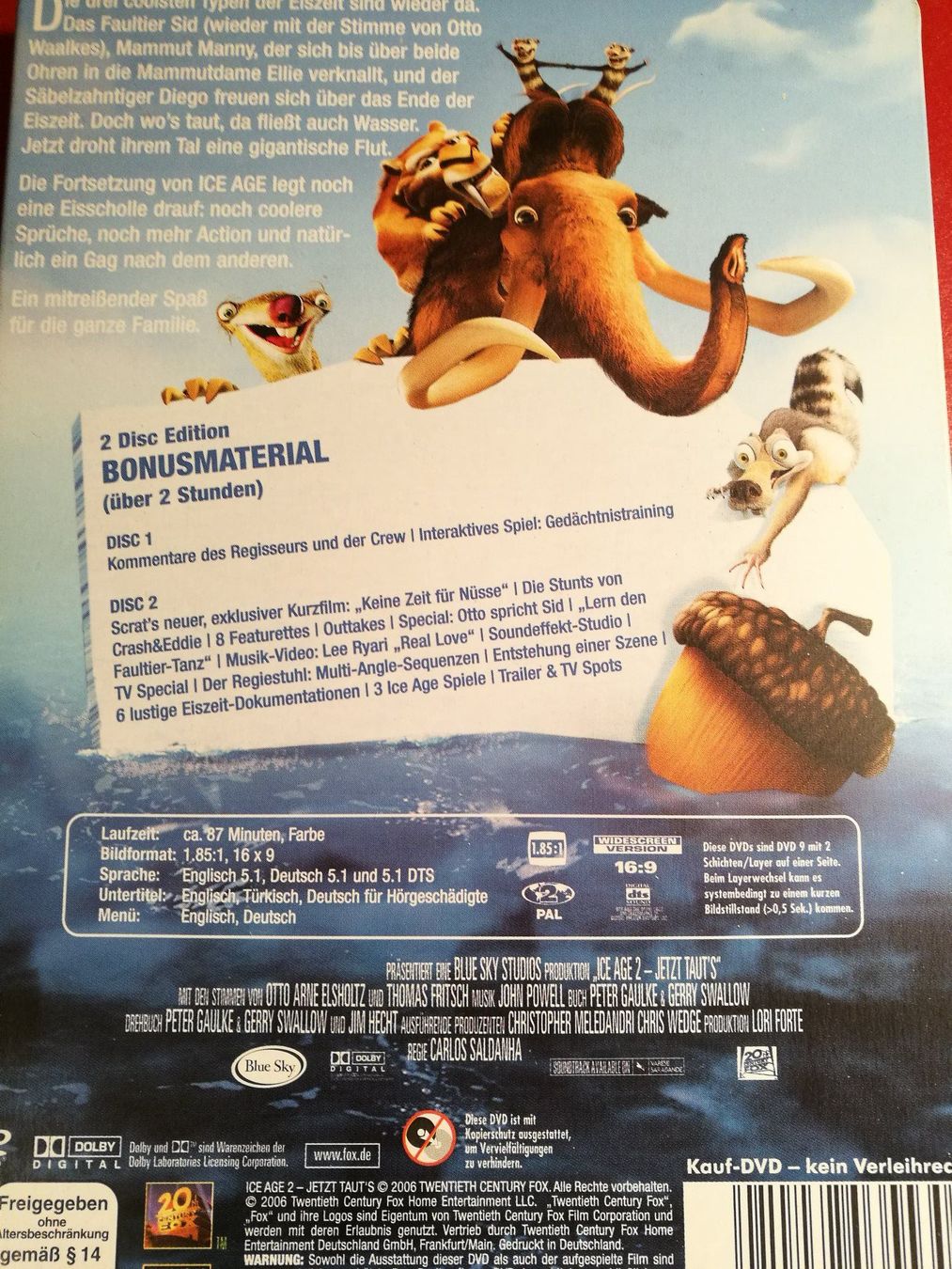 Alle DVDs: Ice Age 2 Jetzt Tauts Special Edition 2 DVDs – Neu (gemäss Beschreibung) aus Horn von sonjamenzi 1
