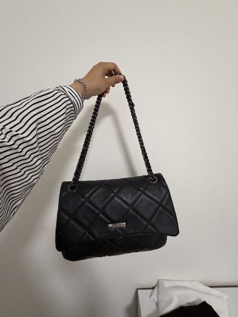 Schwarze Anna Luchini Schultertasche