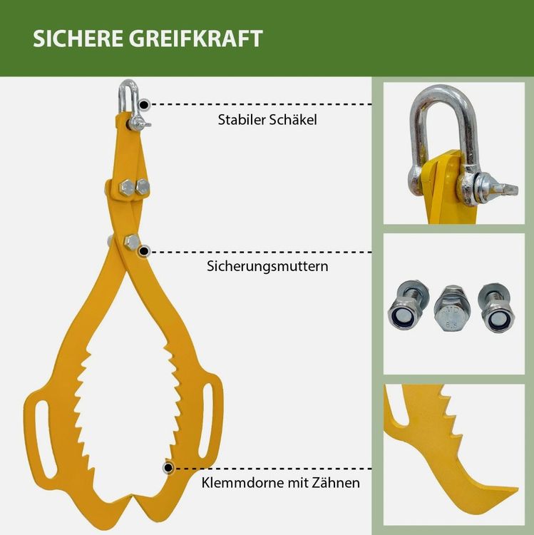 Wiltec Forstzange – Bis 520 Mm Stammdurchmesser,  Produktbild-Vorschau 3