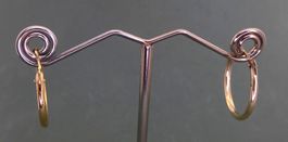 Ohr Ringe,  Kreolen 800 Silber, vergoldet vor 1988