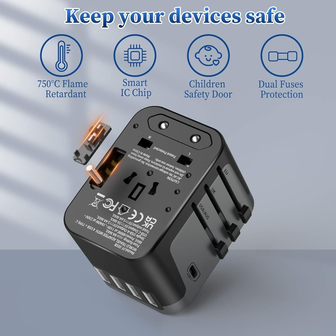 Unità & Adattatore: Gratis Versand, Adapter 4USB 1USB-C 28W. – Nuovo e nell'imballaggio originale da Grindelwald venduto da Hubel51 2