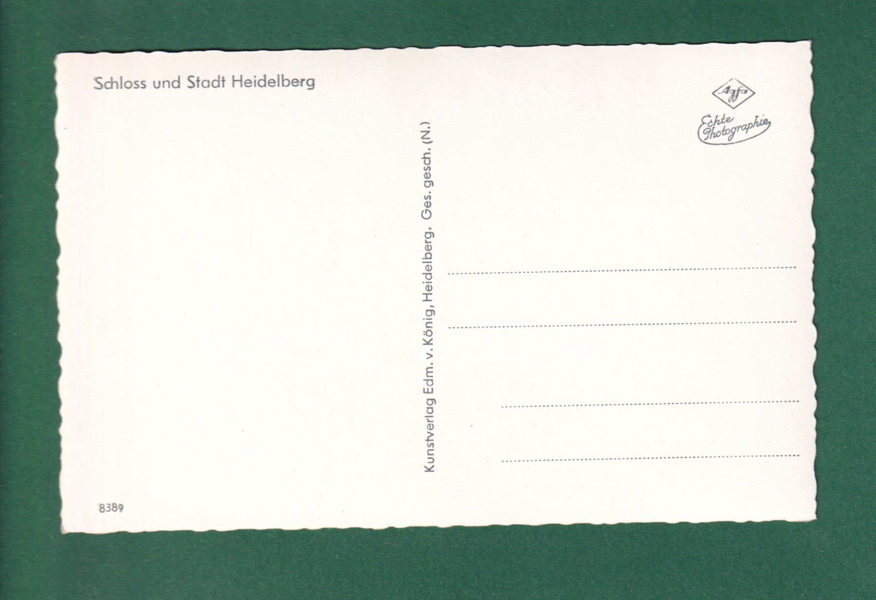 Cartoline postali: HEIDELBERG - Teil mit Schloss – Usato da Pully venduto da nicecards-shop 1