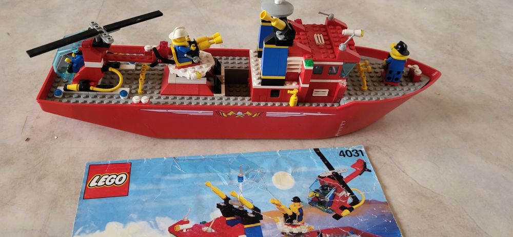 Lego Feuerwehr Boot Schiff gross 4031 alt ca ende 90er (Gebraucht) in ...