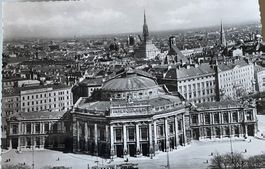 Alte Ansichtskarte Wien Oper und Stadtansicht
