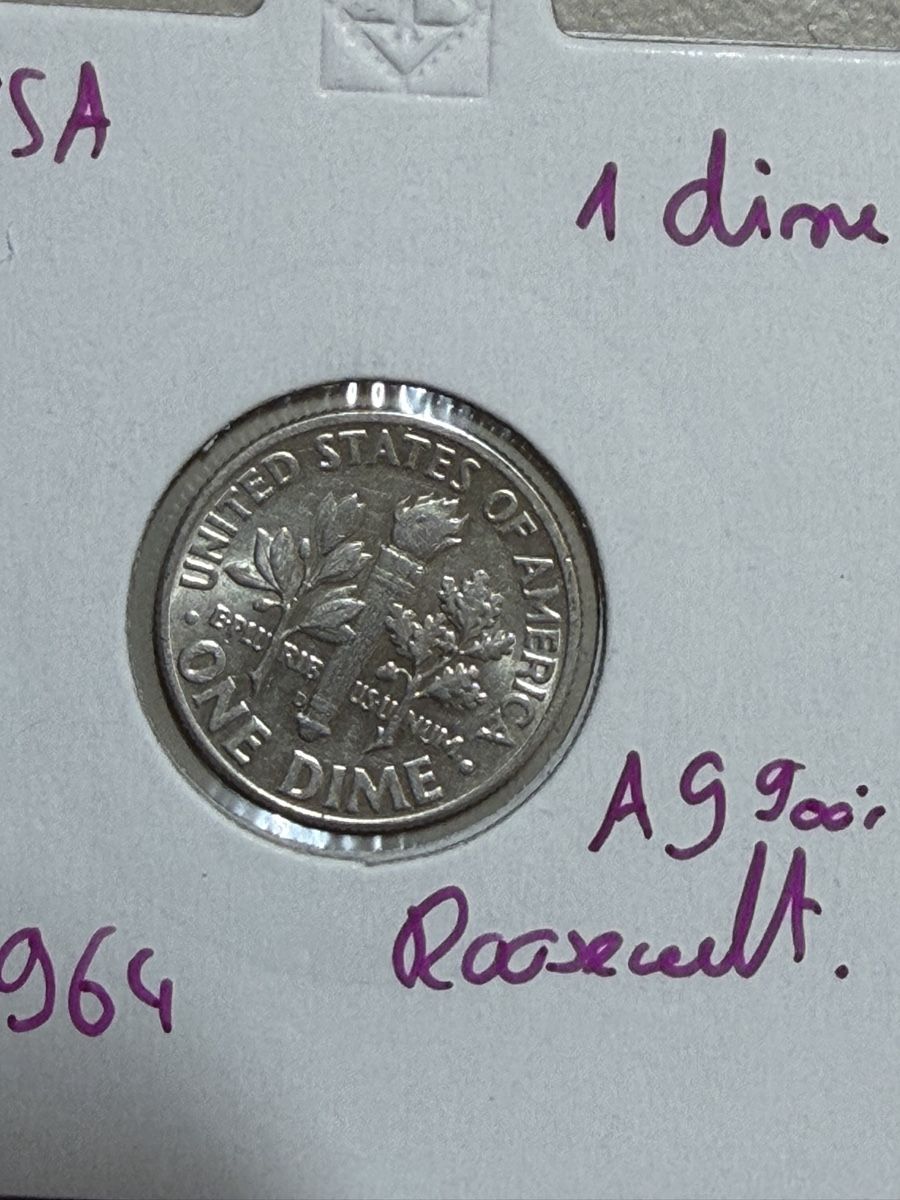 Tutti le monete: USA - 1 dime - 1964 - AG !!! – Usato da Payerne venduto da Mike1682