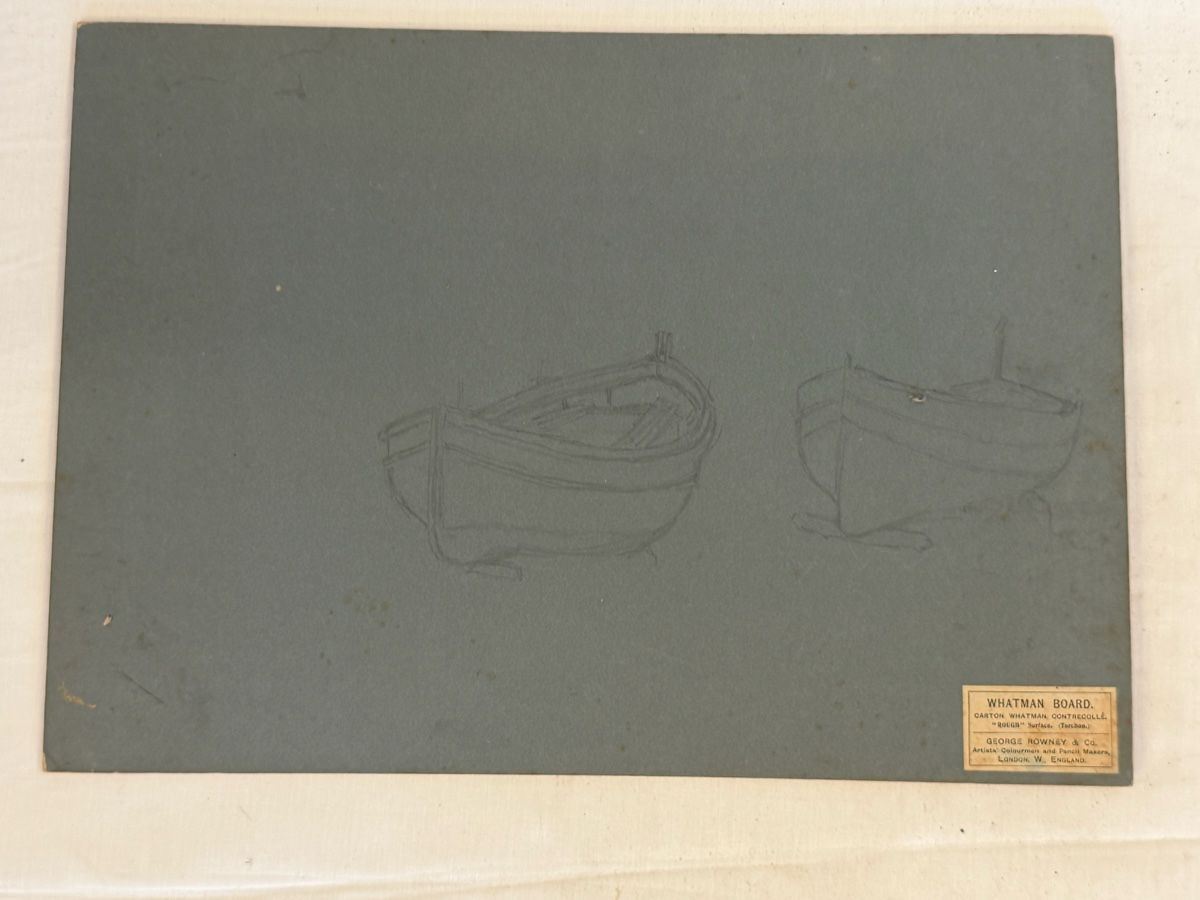 Tableaux: Ensemble 5 aquarelles et 2 esquisses bateaux E. Eynard 1911  – D'occasion à montreux par Always-Good 5