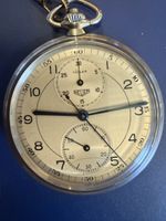 Taschenuhr TURLER HEUER Chronograph Edelstahl 1941