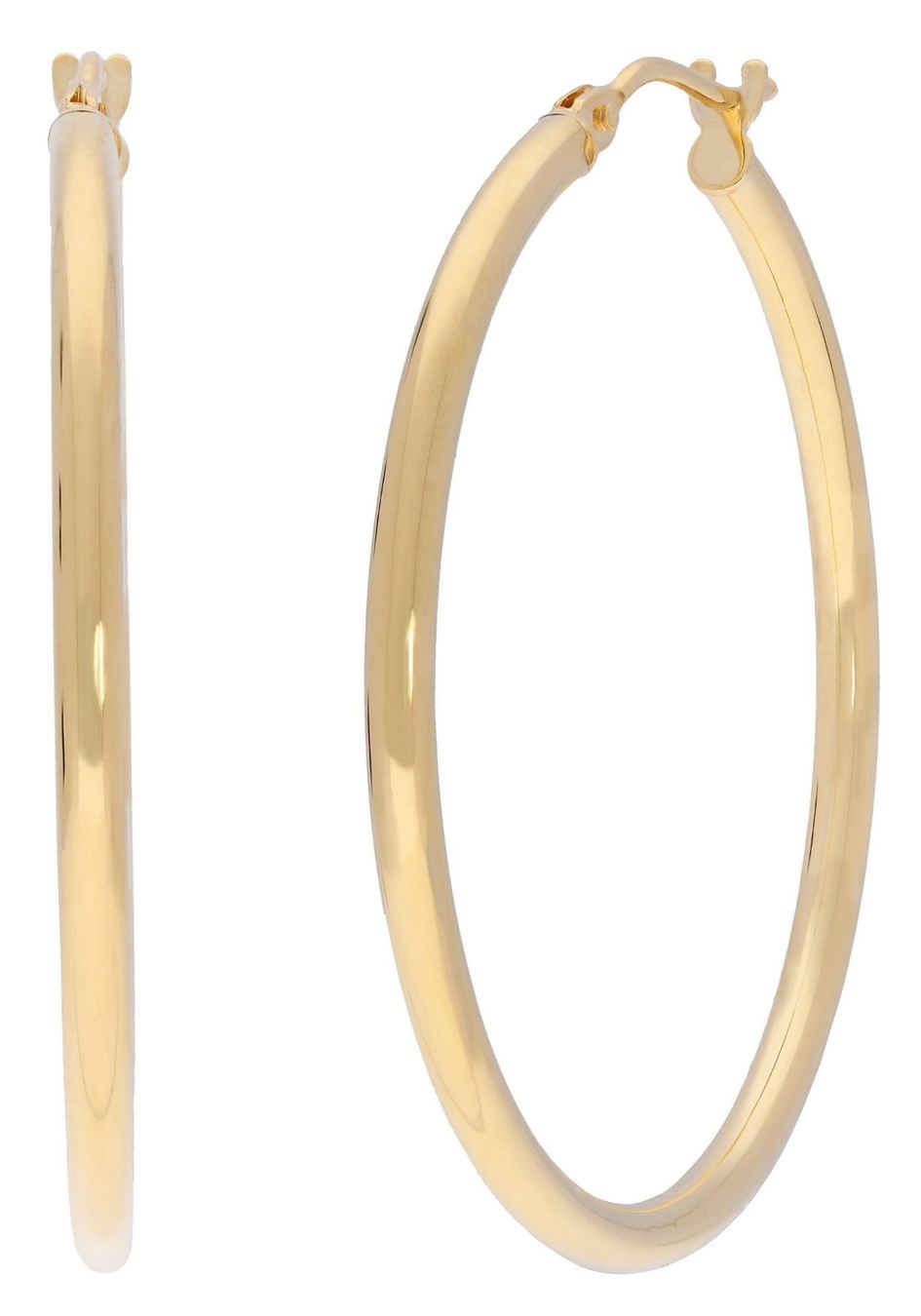Orecchini pendenti & Orecchini a lobo: Gold 375 Ohrschmuck Creole 15mm – Nuovo e nell'imballaggio originale da Hemmental venduto da Goldwelt2 2