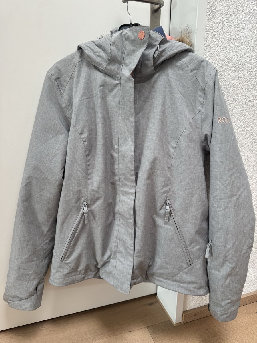 Roxy Giacche: Roxy Skijacke grau mit Kapuze, Grösse L – Usato da Winkel venduto da Schorley