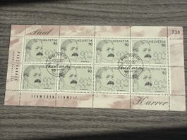 Paul Karrer Briefmarke, Helvetia 90, Top Zustand, Rarität!