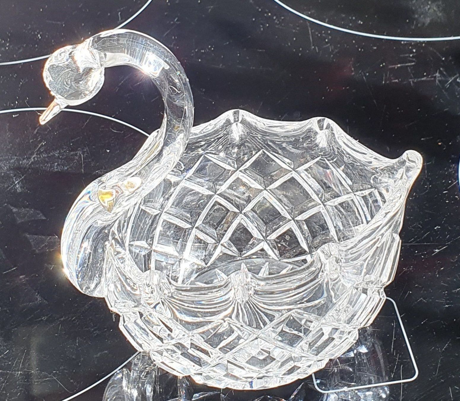 Globus Bicchieri: Schöner Schwan,Handgeschliffenes Glas – Nuovo (secondo la descrizione) da Mönchaltorf venduto da Joka013 2
