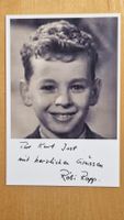 Röbi Rapp, Original Autogramm auf Foto in s/w