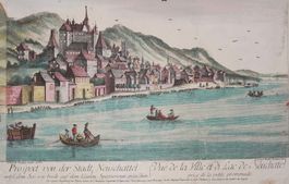 Neuchâtel Guckkastenbild um 1780