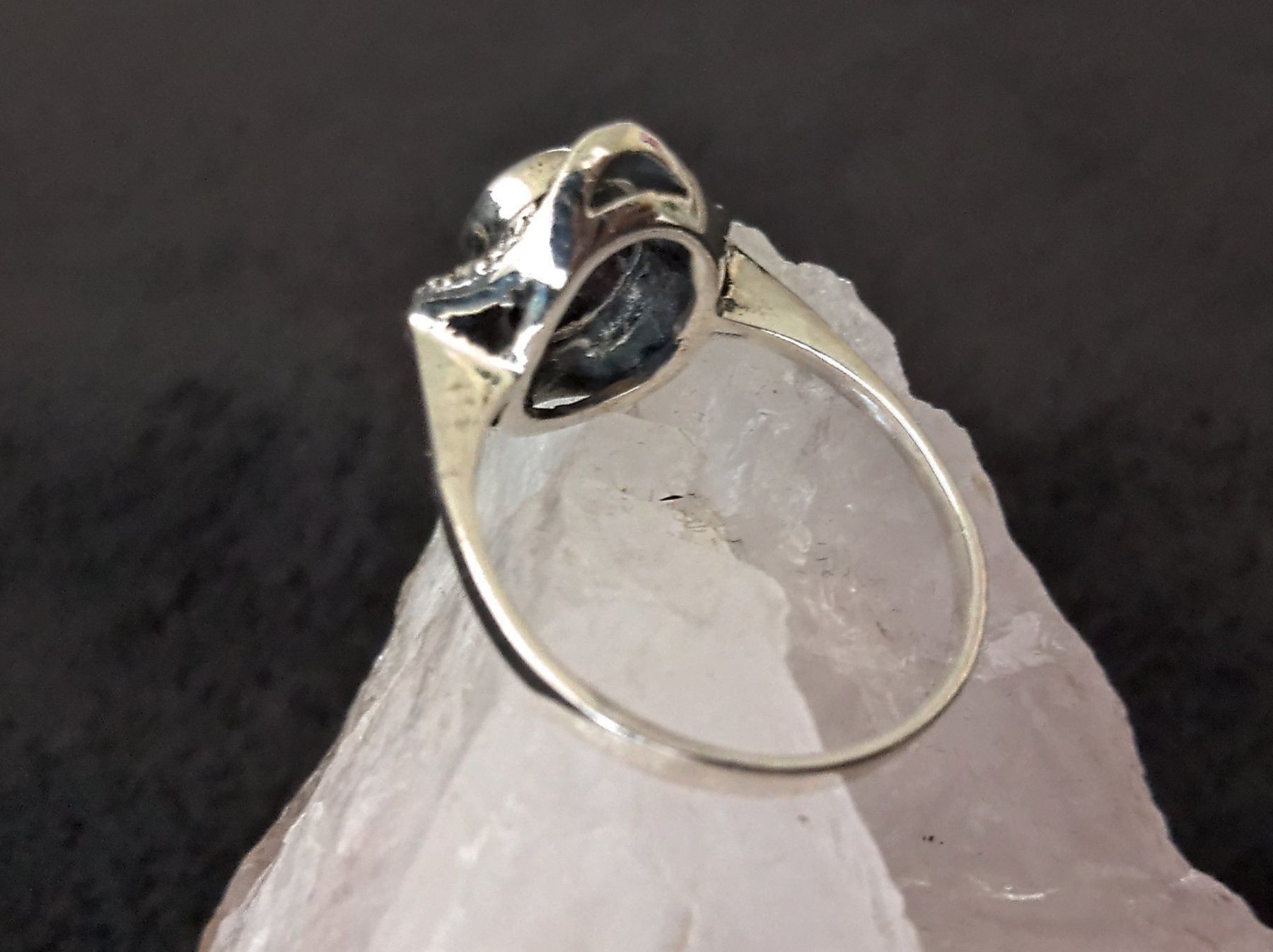 Anelli: Ring Silber 925 mit rotem Stein – Usato da Istighofen venduto da Ringparadies 1
