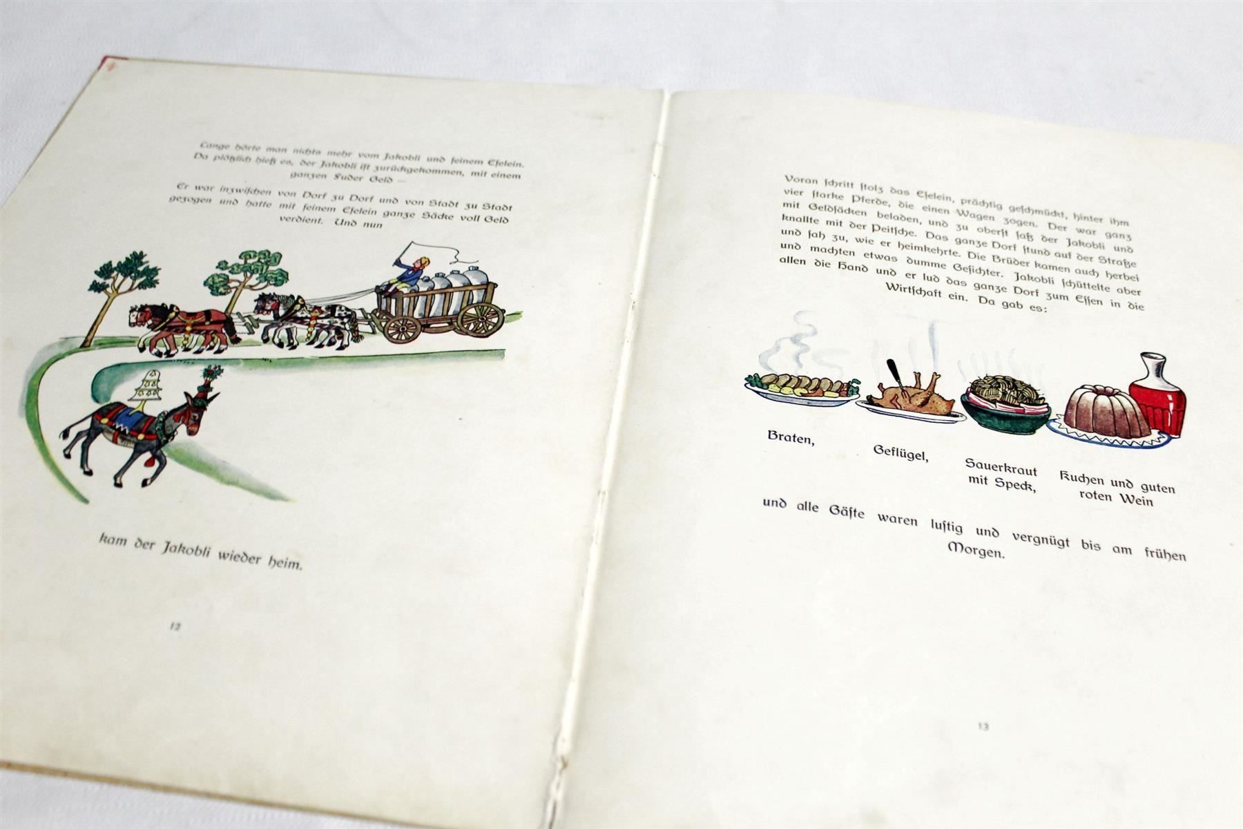 Libri: Ernst Ferdinand/Hedwig Dolder: VOM KLUGEN ESELEIN, 1923, EA – Usato da Bern venduto da kultiges 3