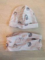 Süsses-handmade Igel-Set! Mütze (48-50cm) und Schlupfschal