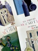 Worth Parfum - 4 alte Werbungen / Publicités 1945/47
