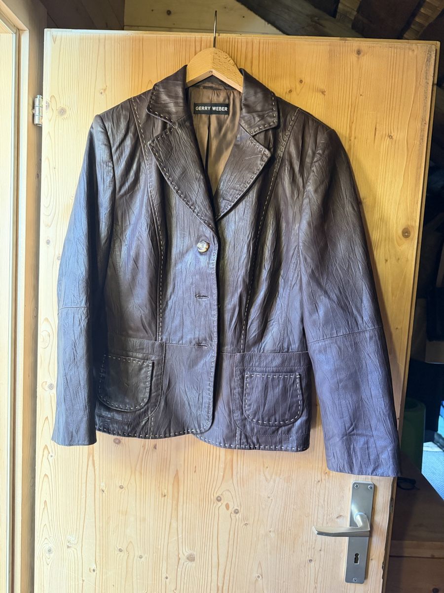 Gerry Weber Vestes: Lederblazer von Gerry Weber – D'occasion à Donat par troja007