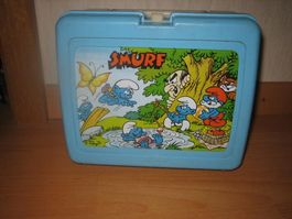 Schlumpfige schöne alte Lunchbox von den Schlümpfen TOP