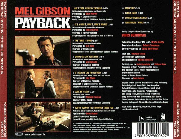 CD: Payback. (Various & Chris Boardman,  CD, Soundtrack) – Usato da Vevey venduto da zecollector 1