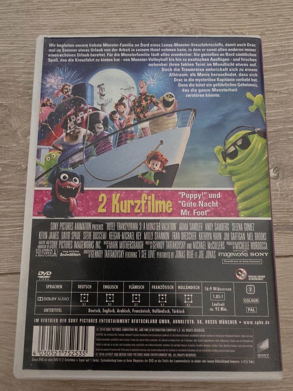 Tutti i DVDs:  Hotel Transsilvanien 3 Ein Monster Urlaub  – Usato da Wigoltingen venduto da Zuckerfee84 1